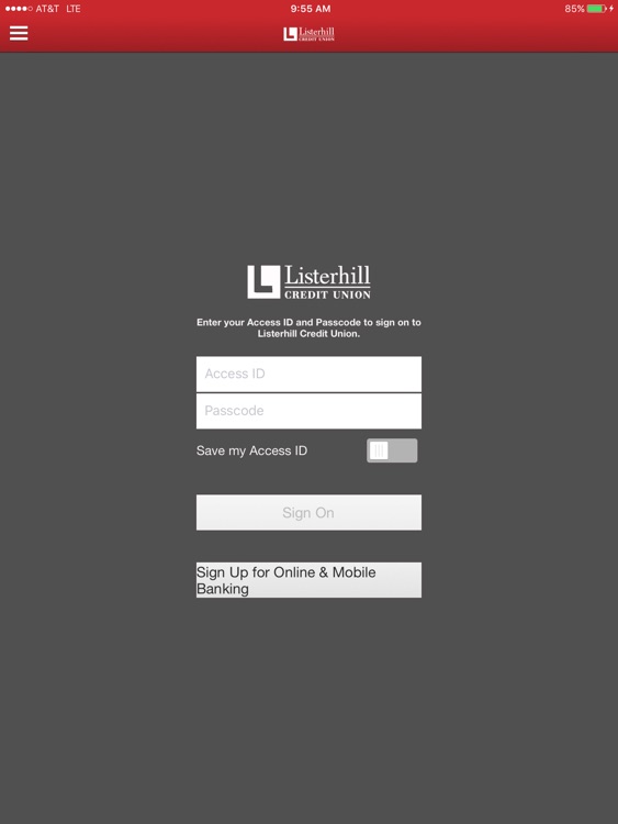 Listerhill Credit Union for iPad