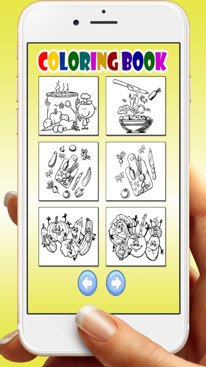 Vegetables Coloring Book Game For Kids