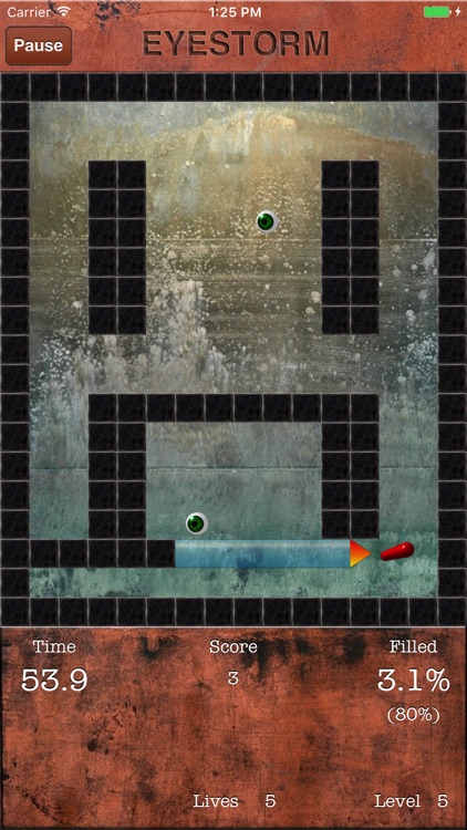 Eyestorm (Jezzball clone)