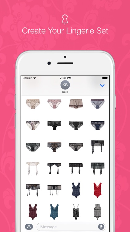 Sexy Lingerie - 120+ Glamour Stickers for iMessage