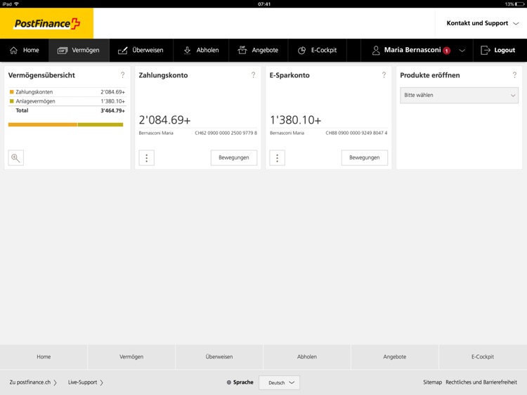 PostFinance E-Finance