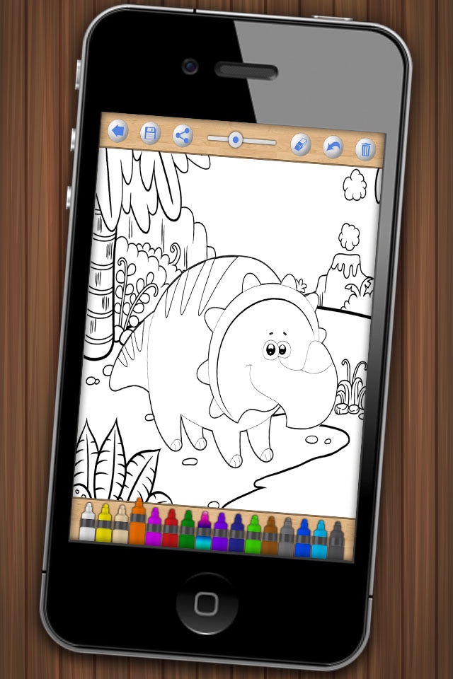 Dinosaurs to paint –coloring book screenshot 2