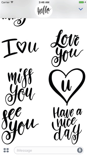 Hello Calligraphy! Stickers for iMessage(圖5)-速報App