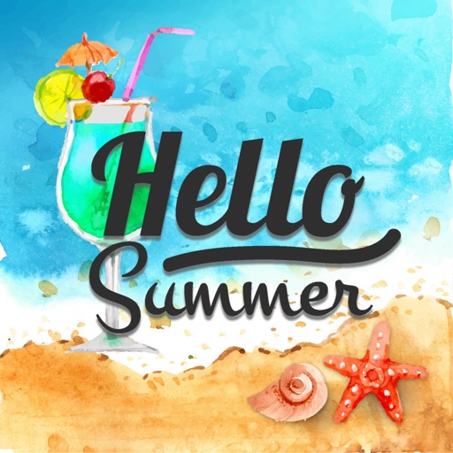 Pretty Summer Holiday Stickers Pack icon