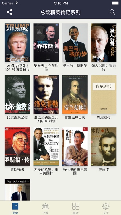 美国总统名人传记-特朗普奥巴马乔布斯传