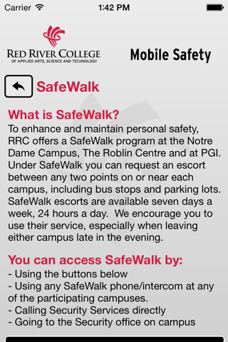 Mobile Safety - Red River College screenshot 3