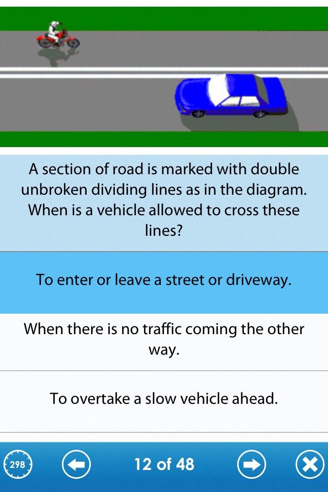 The Learners Test - Driver Knowledge Test Lite screenshot 2