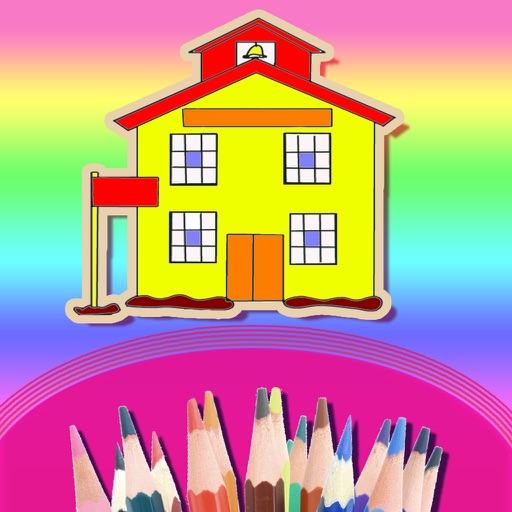 Coloring Books For School life icon