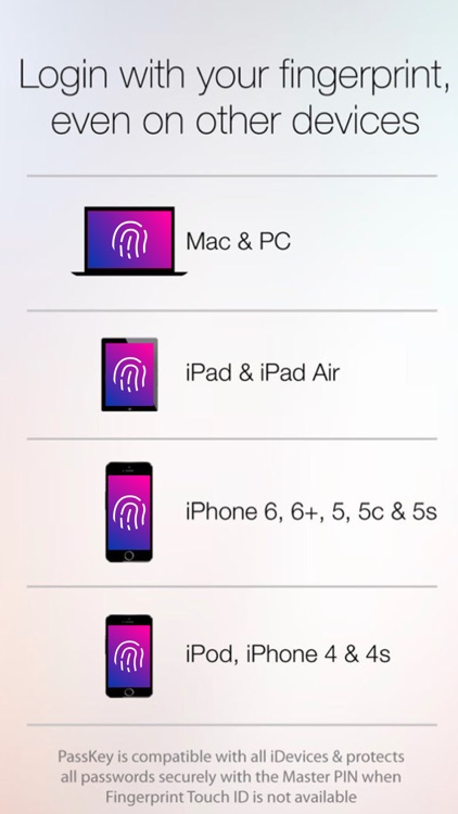 Fingerprint Login: PassKey Password & App Keyboard