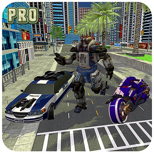 Police Robot Transform: Shooting Squad - Pro