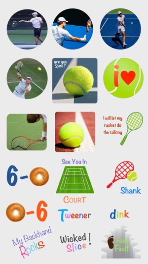 Fun Tennis Stickers(圖2)-速報App