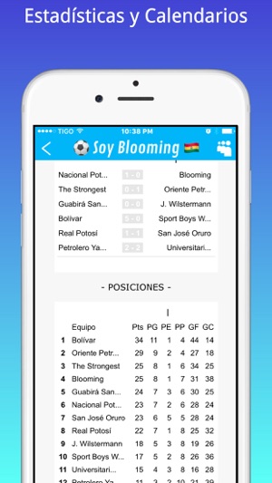 Soy Blooming  - Futbol de Bolivia(圖4)-速報App