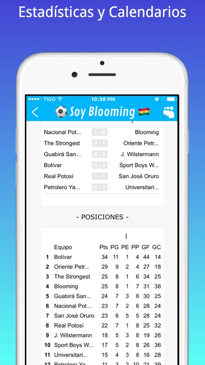 Soy Blooming  - Futbol de Bolivia screenshot-3