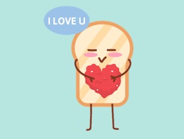 *** Toasts Sticker with many images very beautiful, funy and cute