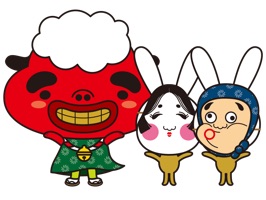 It is a traditional Japanese lion dance character sticker