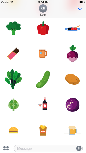 Food Eat Fruits and Vegetables Stickers Pack(圖4)-速報App