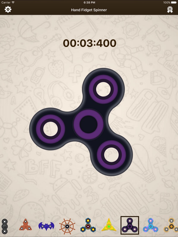 Hand Fidget Spinning Game