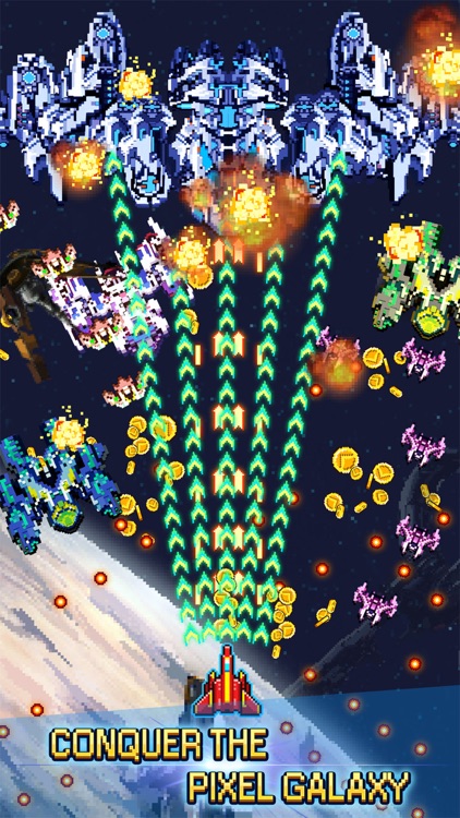 Pixel Shooter: Sky Force War - Spacecraft Attack screenshot-3