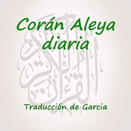 Corán Aleya diaria (Garcia) iOS App