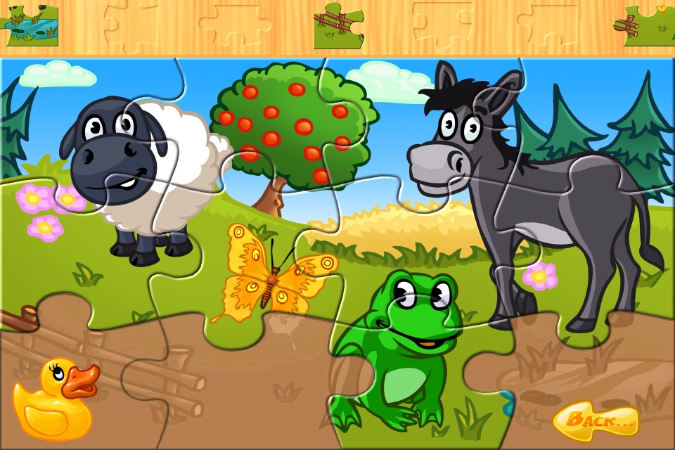 A farm animal jigsaw puzzle screenshot 2