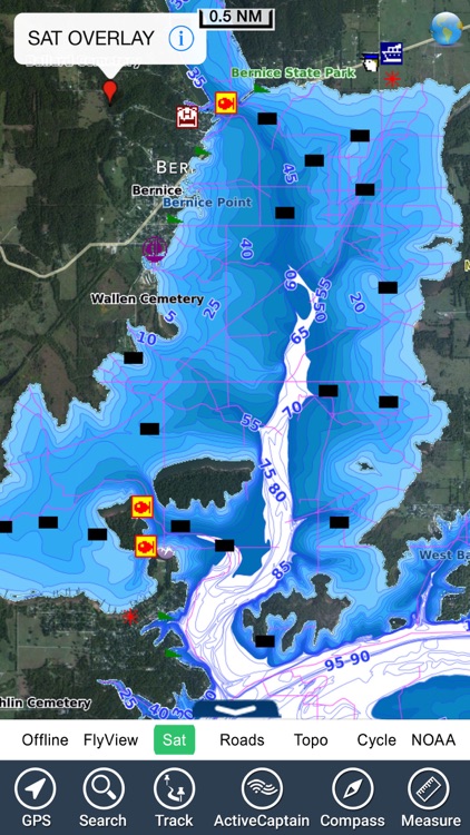 Grand Lake o the Cherokees HD - GPS Map Navigator