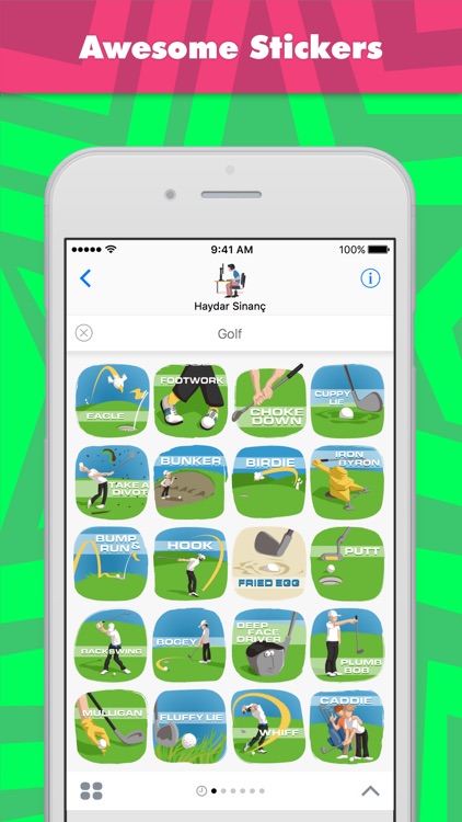 Golf stickers by Haydar