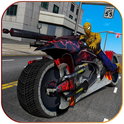 Spider Traffic Hitman: Motorcycle Rocket Launcher