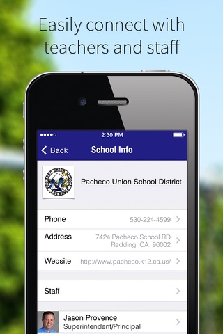 Pacheco Union School District screenshot 2