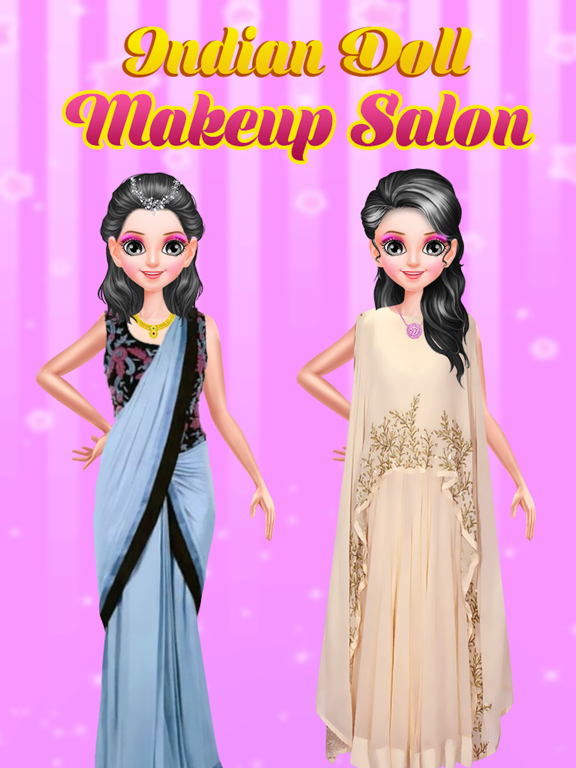 doll makeup and dress