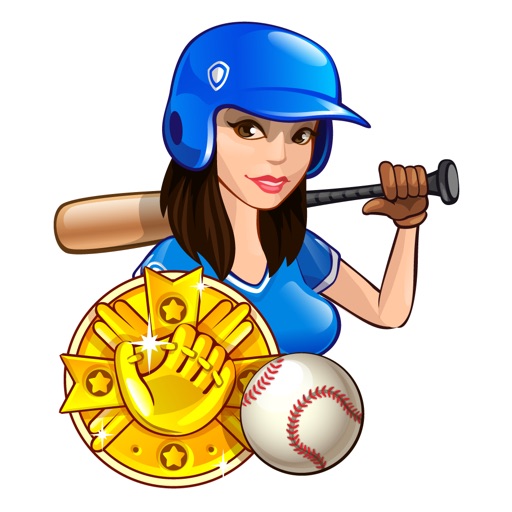 Baseball cheerleading Stickers