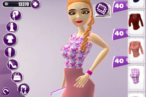 3D Model Dress Up Girl Game: Make.over Mania screenshot 3