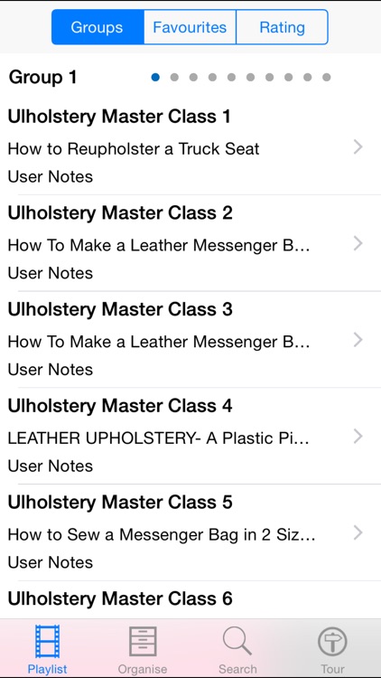 Upholstery Master Class