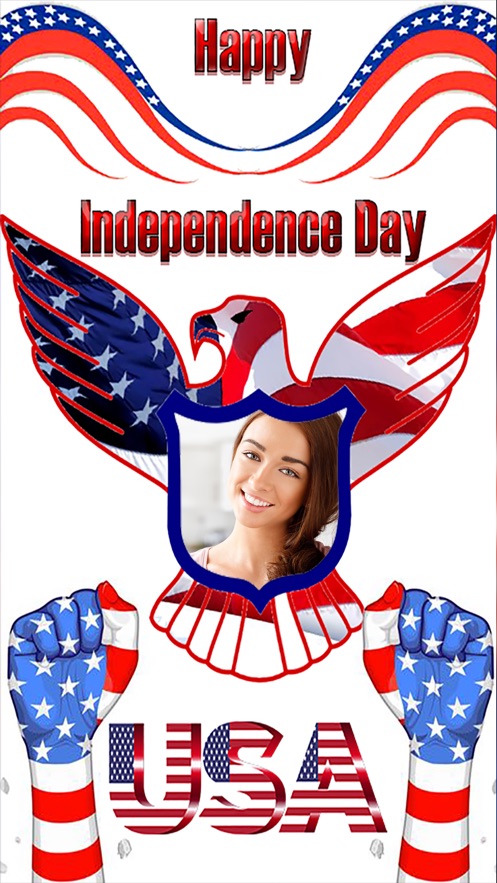 us independence day photo frame