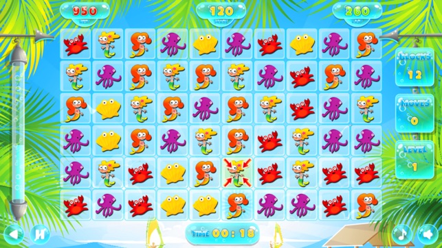 Puzzles Match 3 Mermaid and Sea Animals(圖3)-速報App