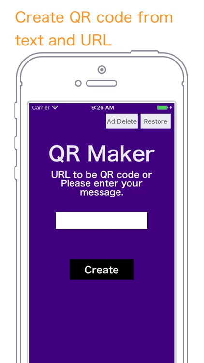 QR Maker - URL / secret message is QR coded