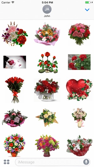 Animated Cute Flower & Rose GIF Stickers