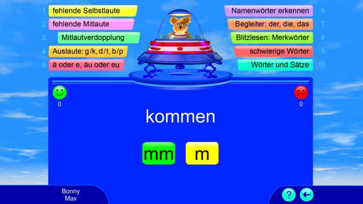 Writing German Words with Fragenbär