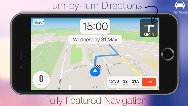 Car Mode - Complete Car Dashboard System & Sat Nav screenshot-3