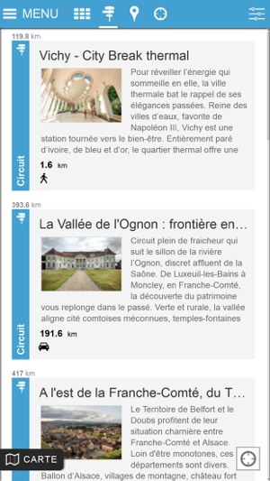 Détours en France ITINERAIRES