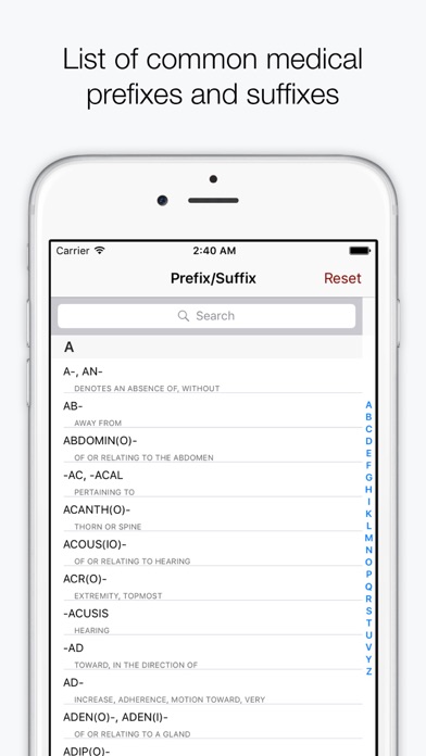 Medical Dictionary and Terminology (AKA MedWords) Screenshot 2