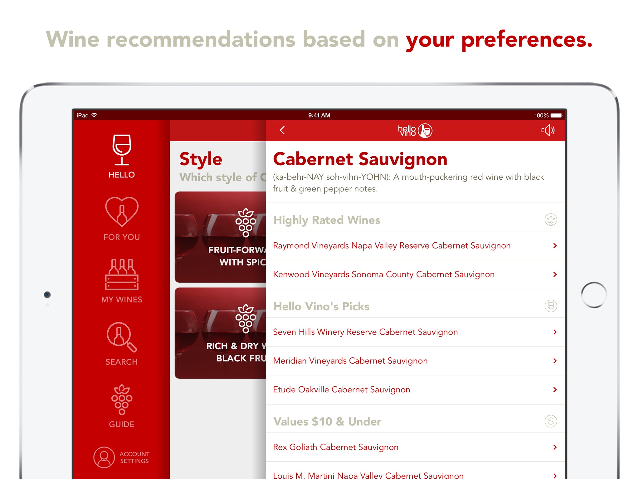 Hello Vino: Wine Assistant screenshot 3