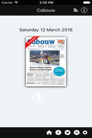 Cobouw e-paper screenshot 2