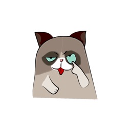 Grumpmoji - grumpy cat emoji stickers