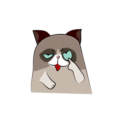 Grumpmoji - grumpy cat emoji stickers