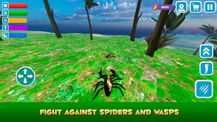 Poisonous Scorpion Survival Simulator