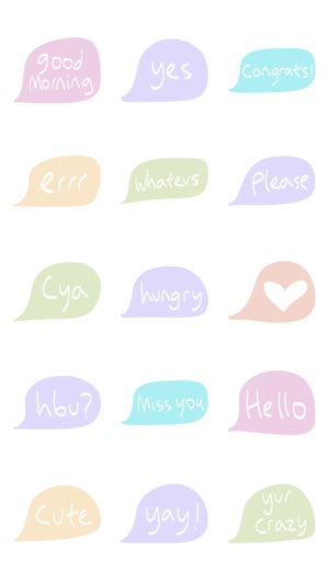 Pastel text sticker - emoji stickers for iMessage(圖3)-速報App