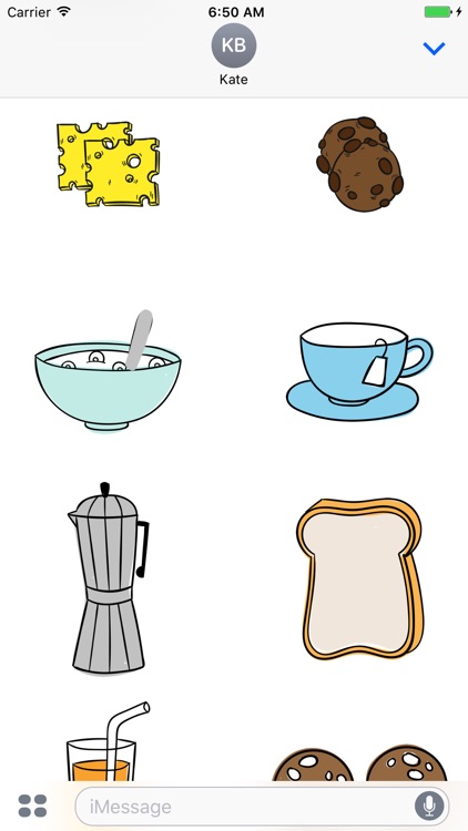 Breakfast Stickers for iMessage screenshot-3