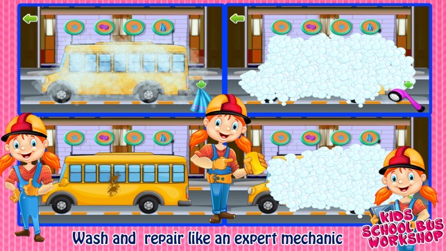 School Bus Wash And Repair - kids Game(圖3)-速報App