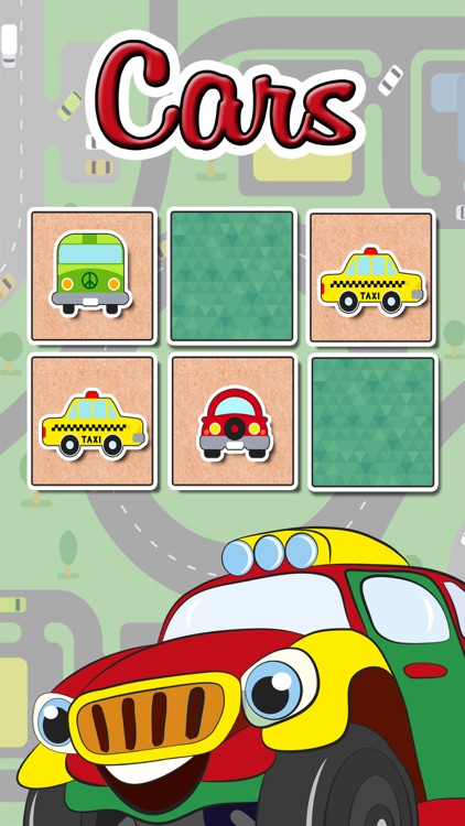 Cars Find the Pairs Learning Game for Kids – Pro