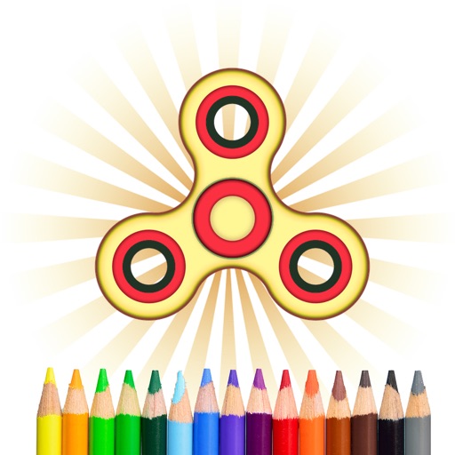 Fidget Spinner Coloring Book NoAd icon